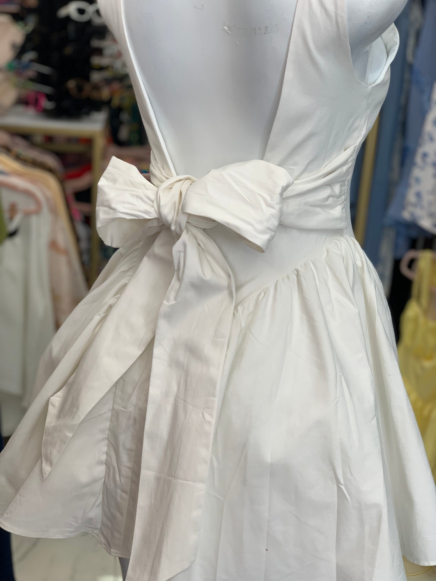 VESTIDO MINI LILY´S BLANCO MOÑO