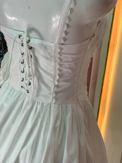 VESTIDO MINI CELESTE CORSET WHITE
