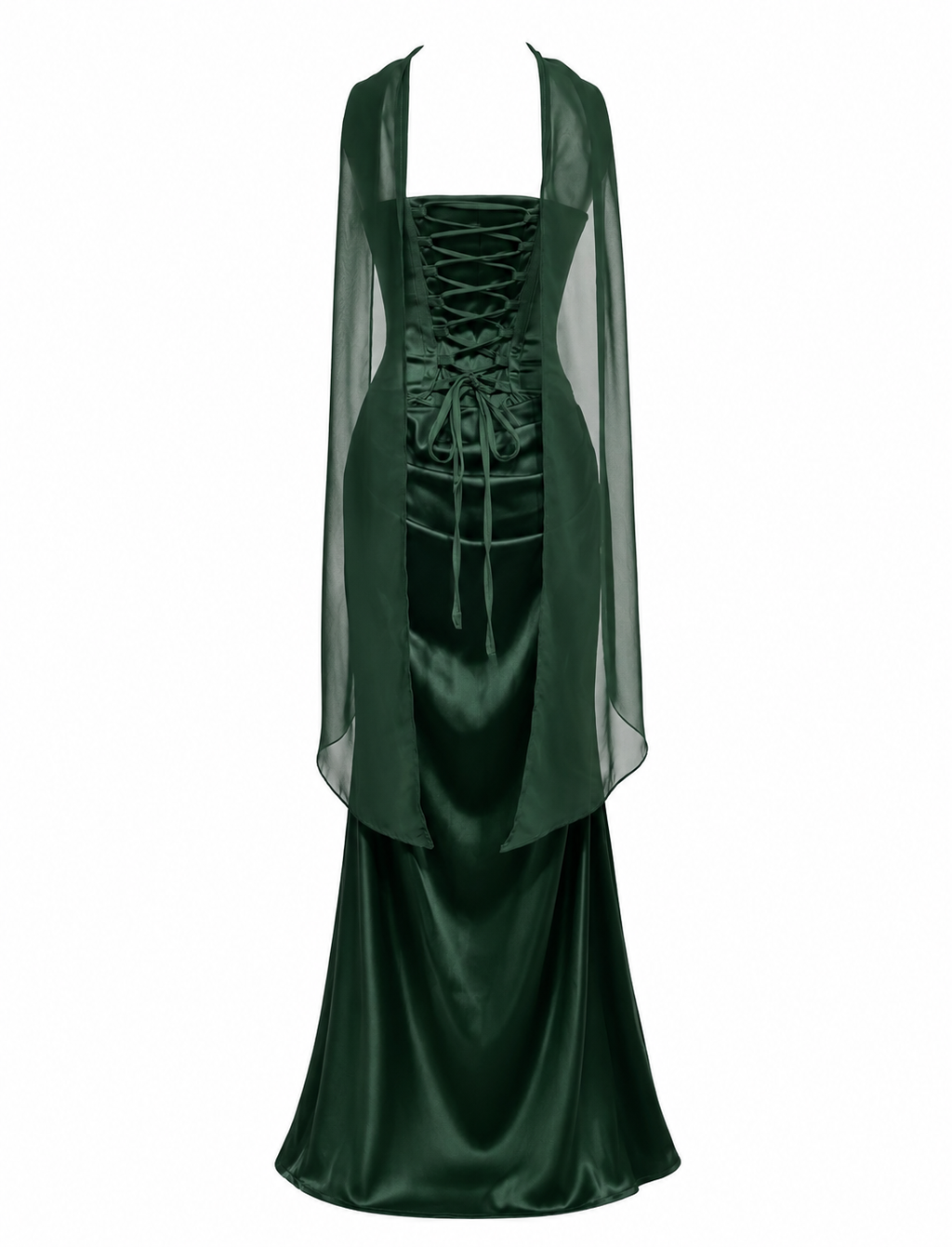 VESTIDO MAXI CHANELLE VERDE ESMERALDA