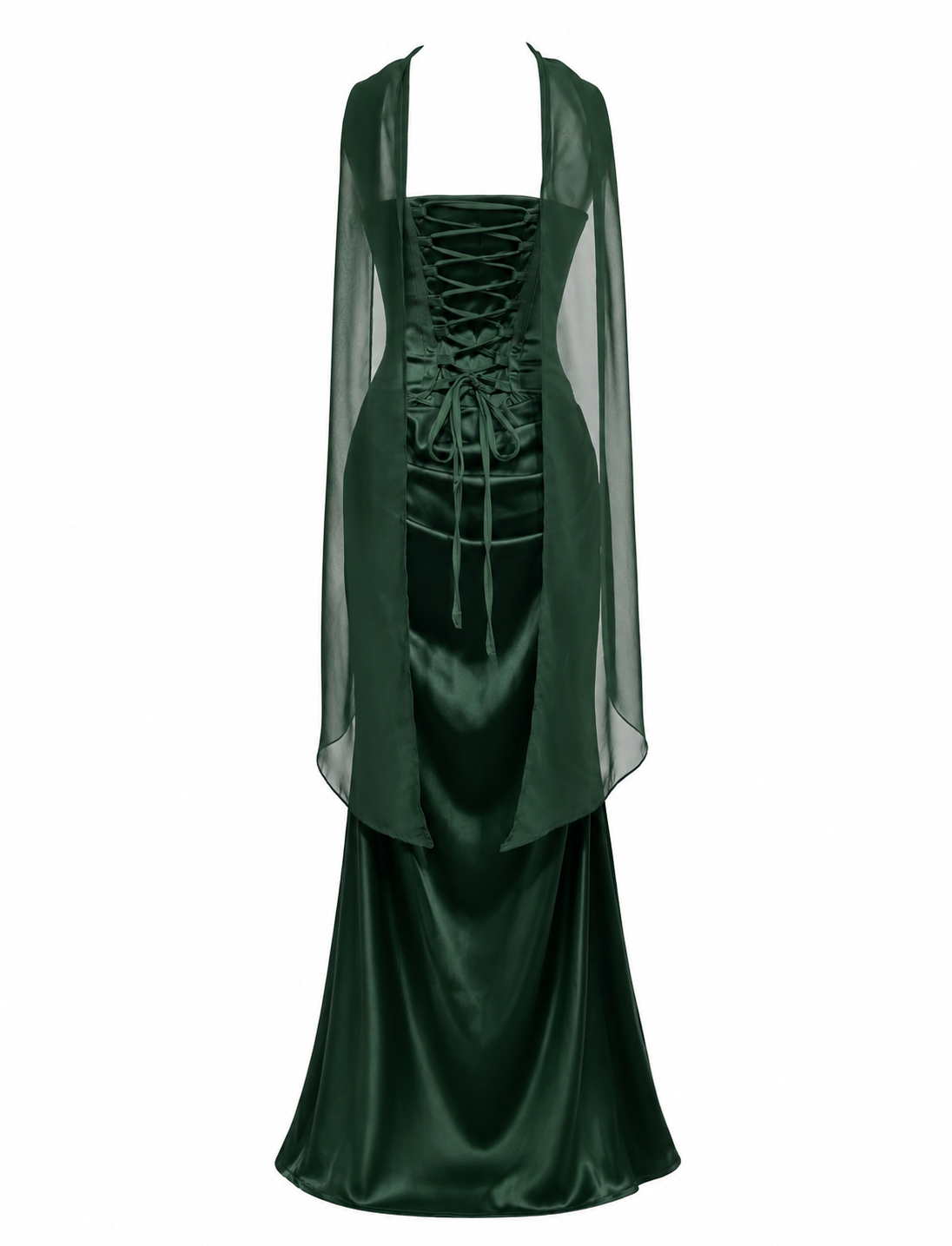 VESTIDO MAXI CHANELLE VERDE ESMERALDA ( PRÓXIMAMENTE REGRESARA)