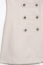 VESTIDO NAPOLEÓN DARIELLA APRICOT MINI