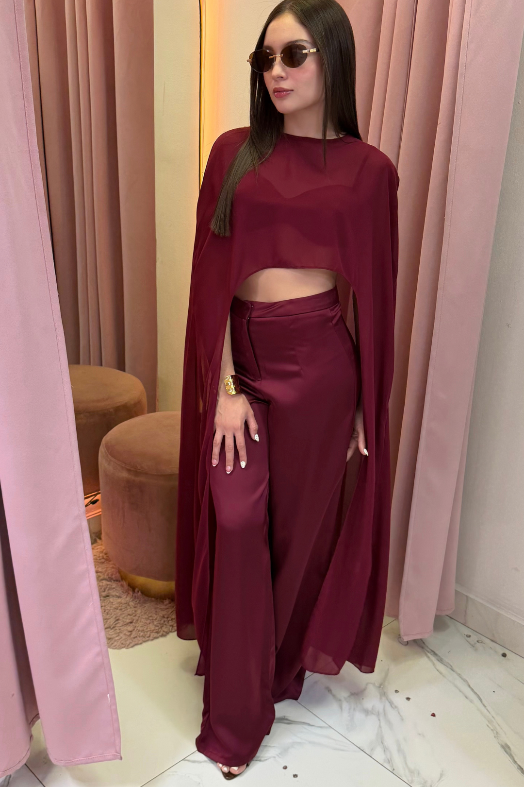 SET LIVIER BURGUNDY