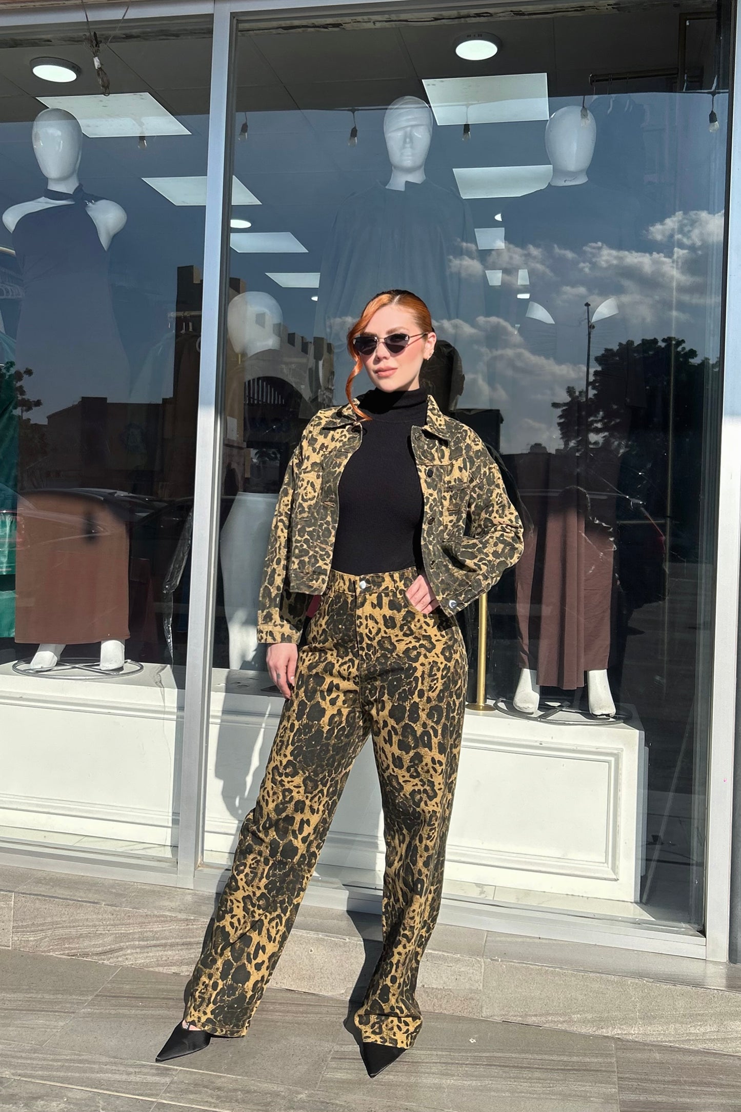 SET GINNA ANIMAL PRINT