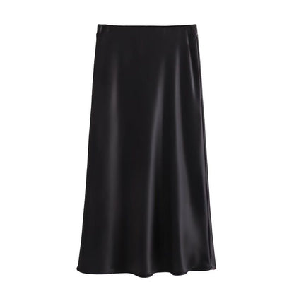FALDA NEGRA SATIN