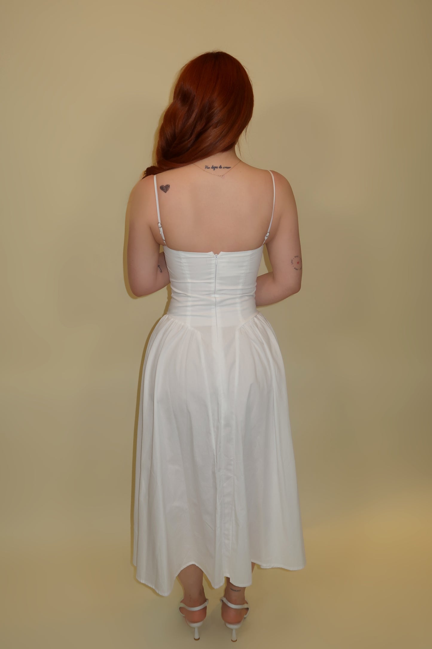 SCARLETT DRESS MIDI BLANCO