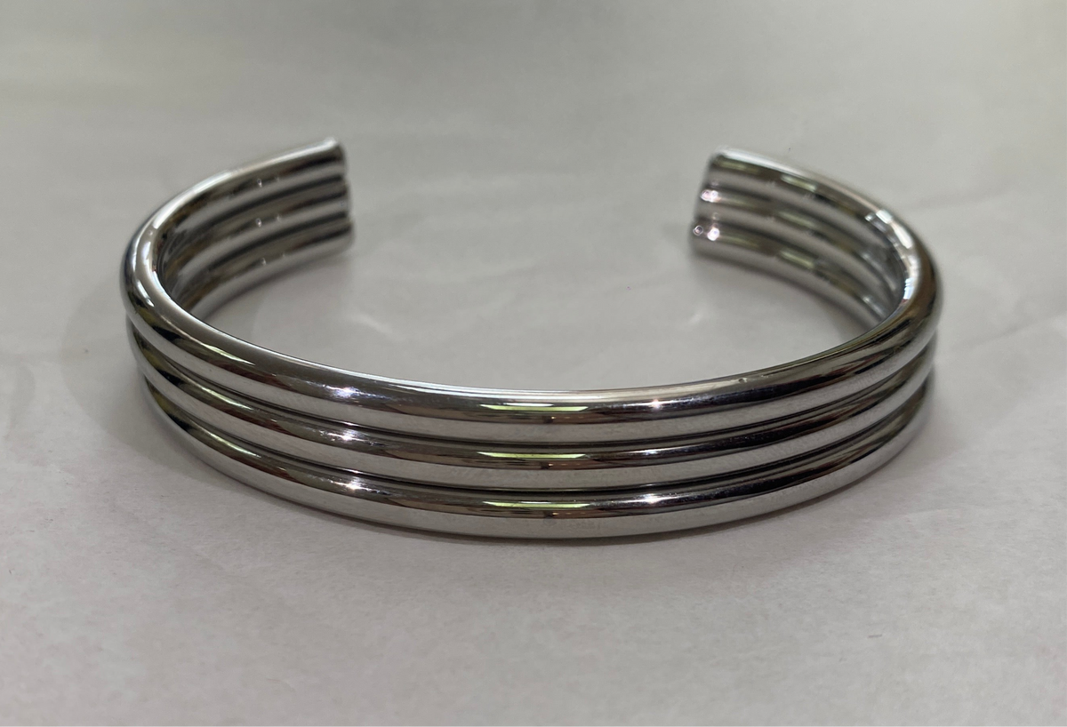 PULSERA TRIPLE PLATA