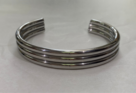 PULSERA TRIPLE PLATA