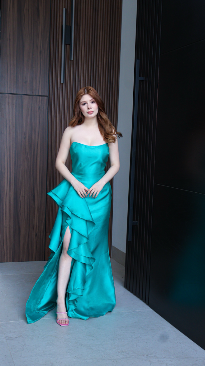 VESTIDO MAXI JOLIE TEAL