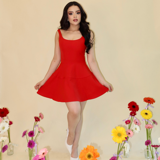 VESTIDO  MINI ROJO BLAIR