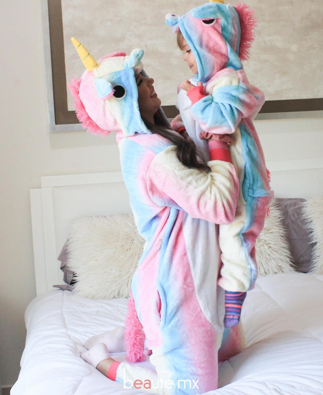 PIJAMA UNICORNIO COLORES PASTEL ADULTO