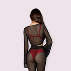 SET TEJIDO NEGRO