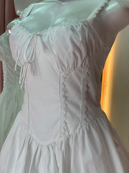 VESTIDO MINI CELESTE CORSET WHITE