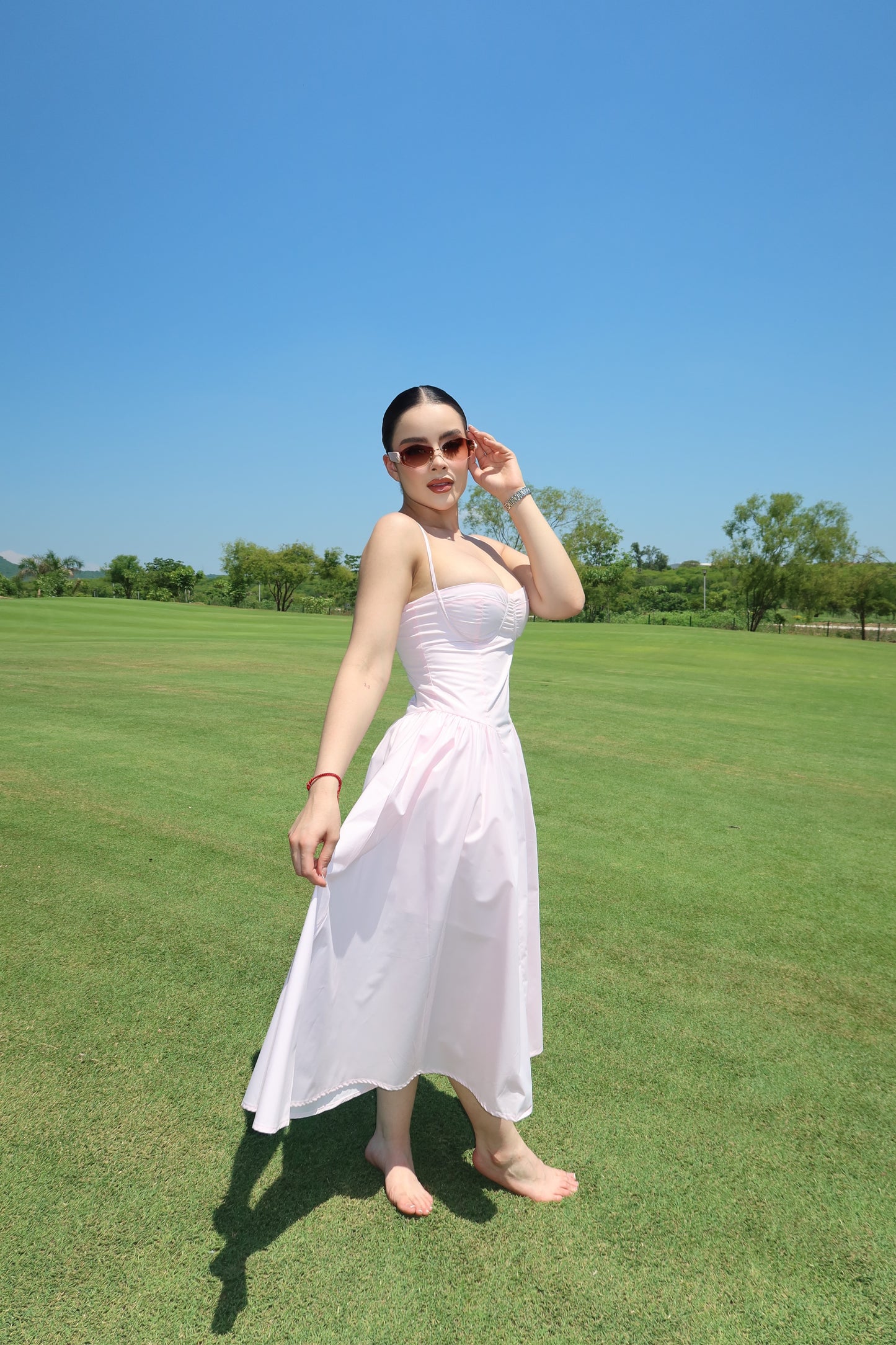 VESTIDO SCARLETT MIDI BABY PINK