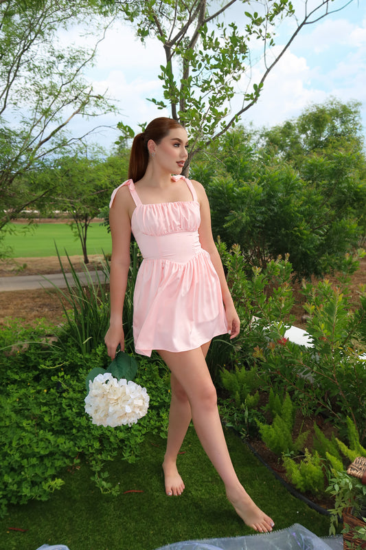 VESTIDO MINI APRIL PINK