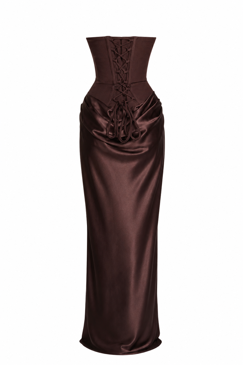VESTIDO MAXI CHANELLE CAFÉ