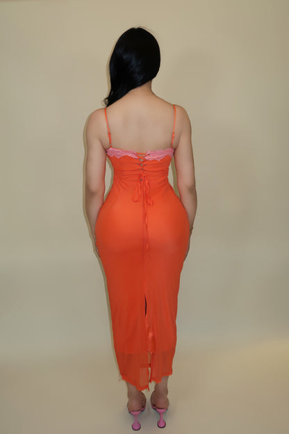 VESTIDO ARLETH NARANJA