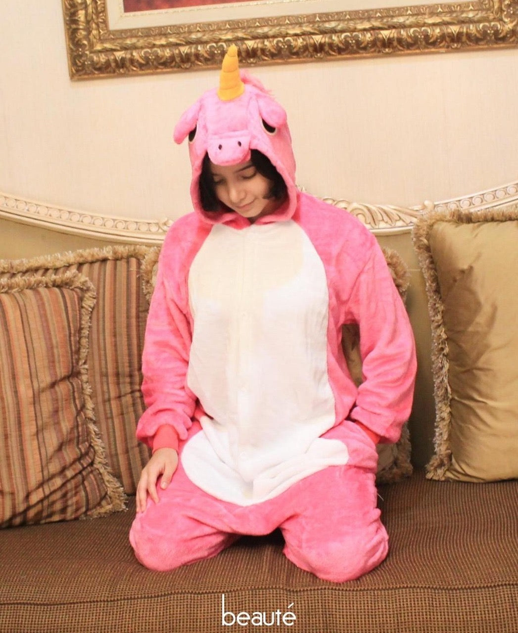 PIJAMA UNICORNIO ROSA FUSSIA ADULTO