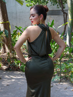 VESTIDO EDNA OLIVE MAXI