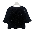 BLUSA NEGRA LENTEJUELA