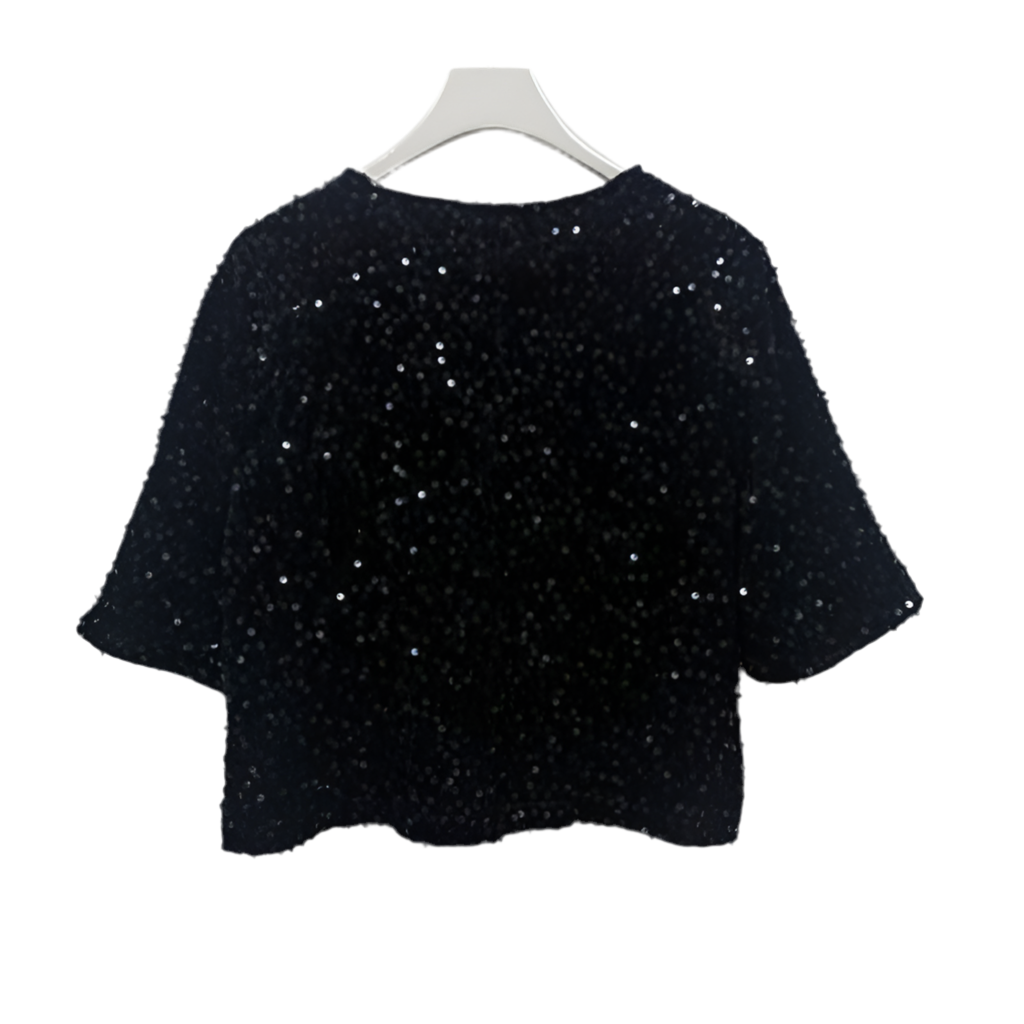BLUSA NEGRA LENTEJUELA
