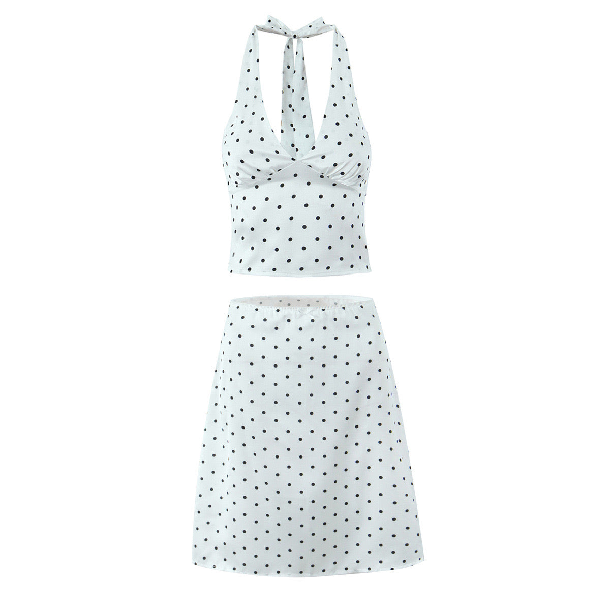 SET LOLA POLKA DOT BLANCO
