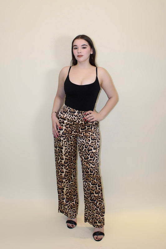 PANTALÓN SATIN ANIMAL PRINT