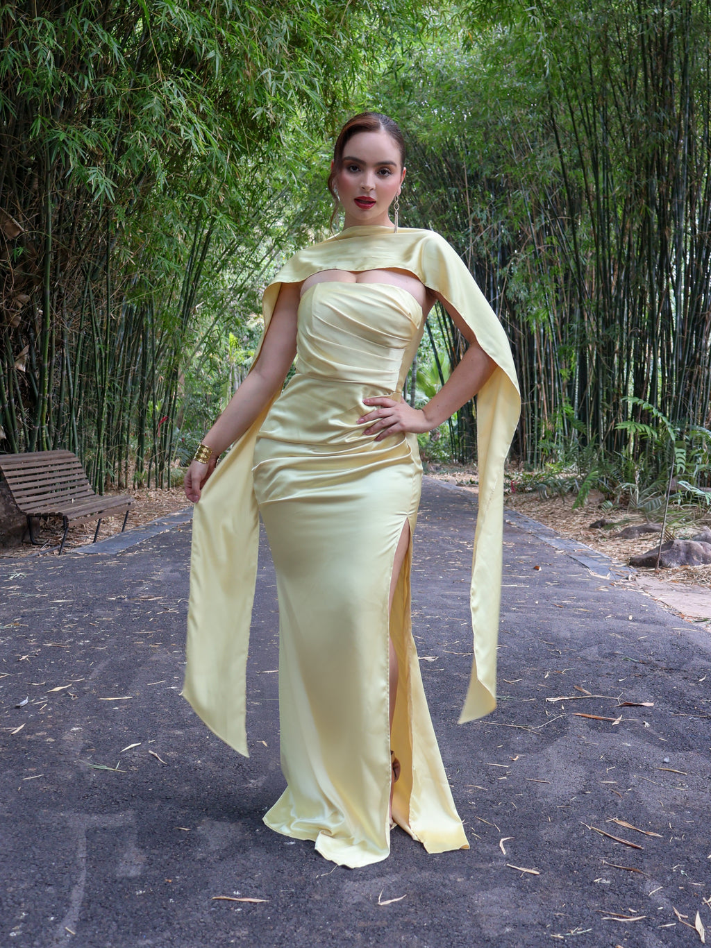 VESTIDO TALIAH YELLOW MAXI