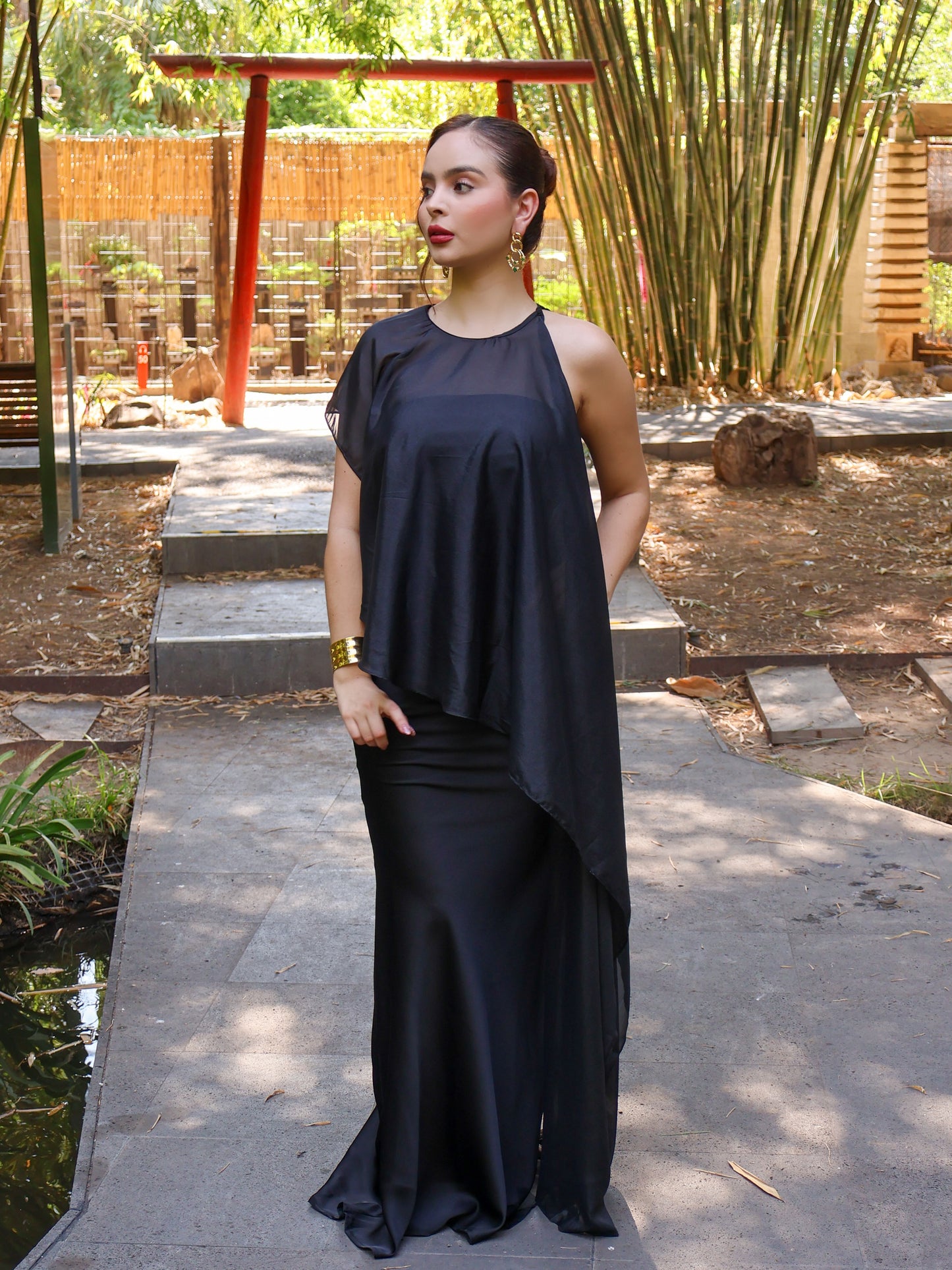 VESTIDO MAXI LORREINE BLACK