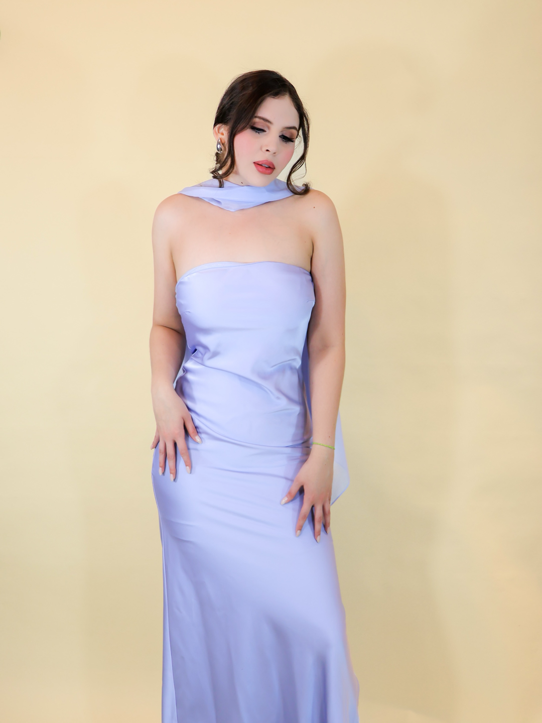 VESTIDO MAXI CASSIE LIGHT BLUE