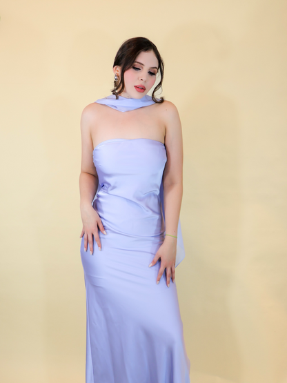 VESTIDO MAXI CASSIE LIGHT BLUE