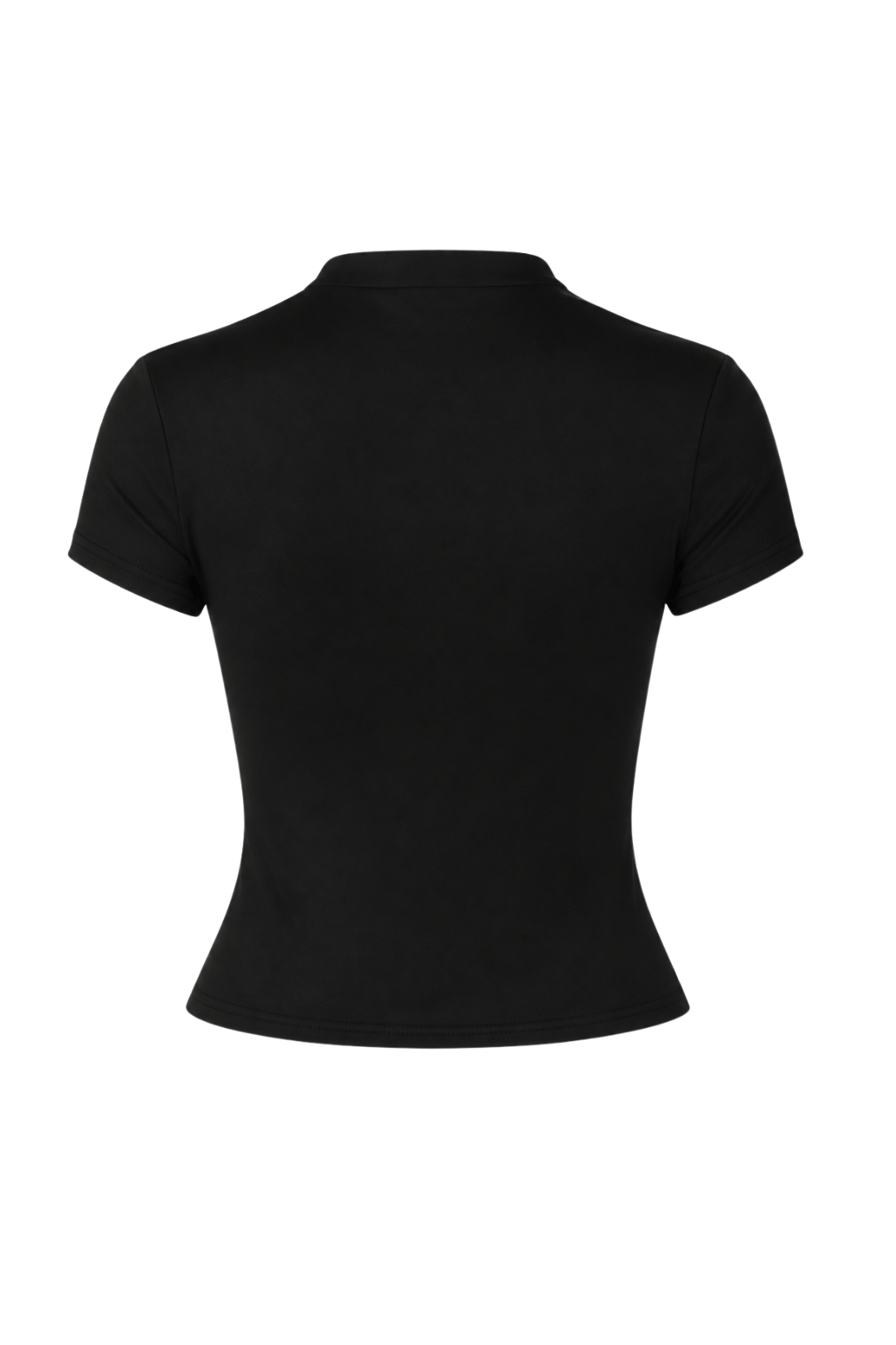 Negra Button-Up Cropped Short Sleeve Cardigan