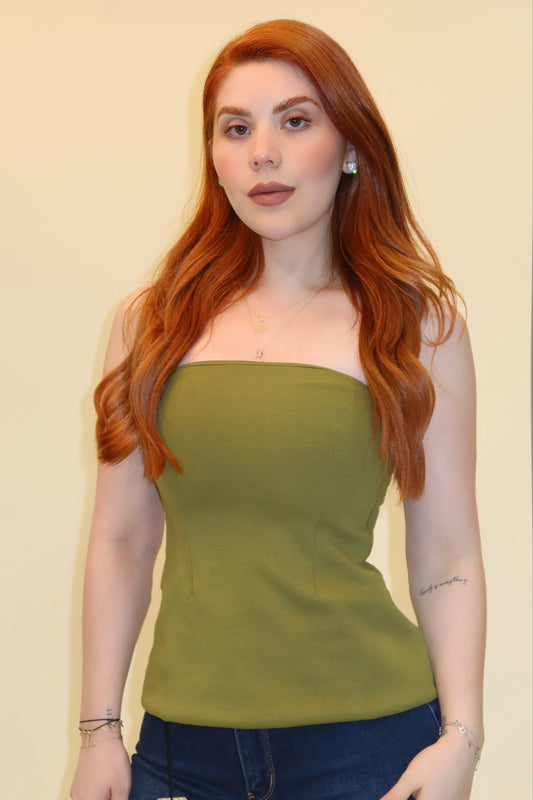 TOP STRAPLE NUVIA VERDE