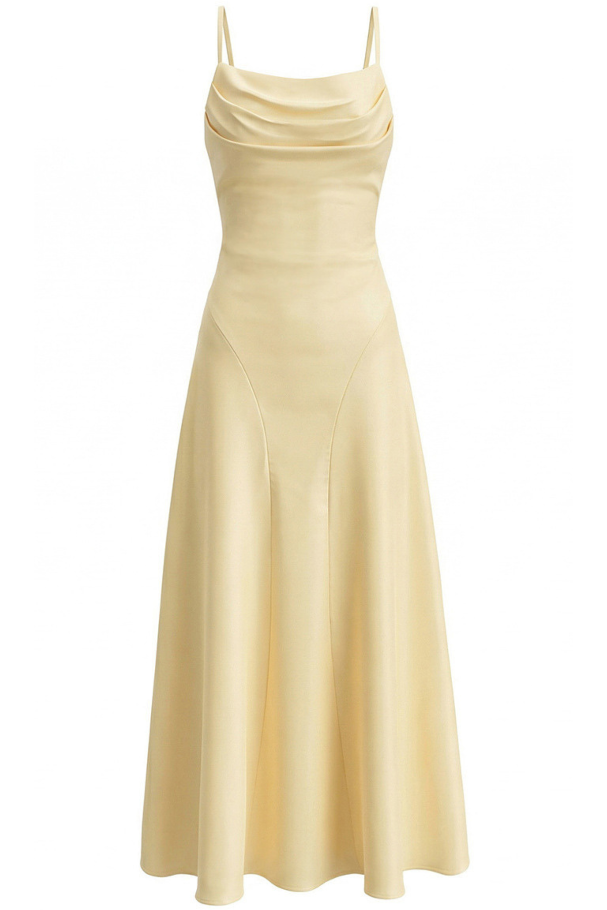 VESTIDO ZAFIELLE LIGHT YELLOW MAXI