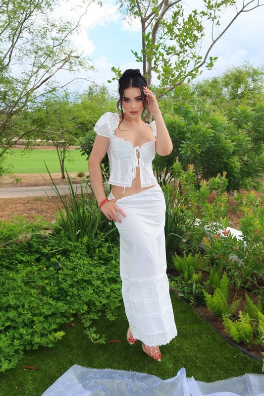 CONJUNTO SECRET GARDEN WHITE