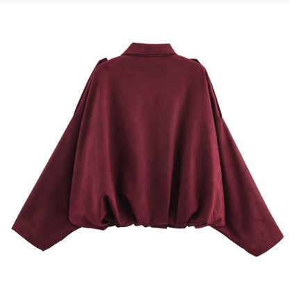 CHAMARRA BOMBER ALIRA TINTA