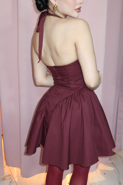 VESTIDO BURGUNDY NAOMI