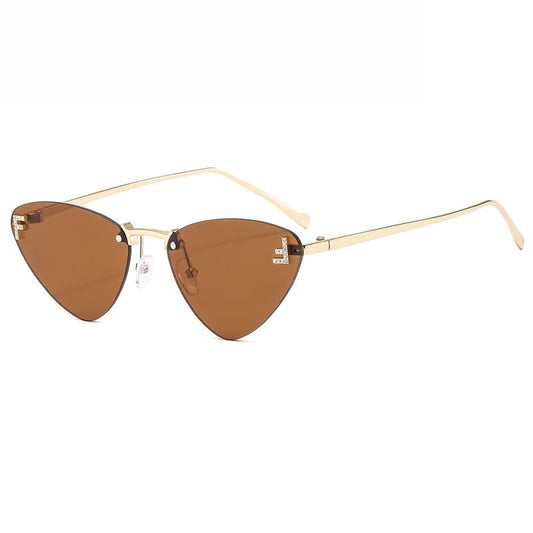 LENTE INSPO FENDI CAT EYE CAFE CON DORADO