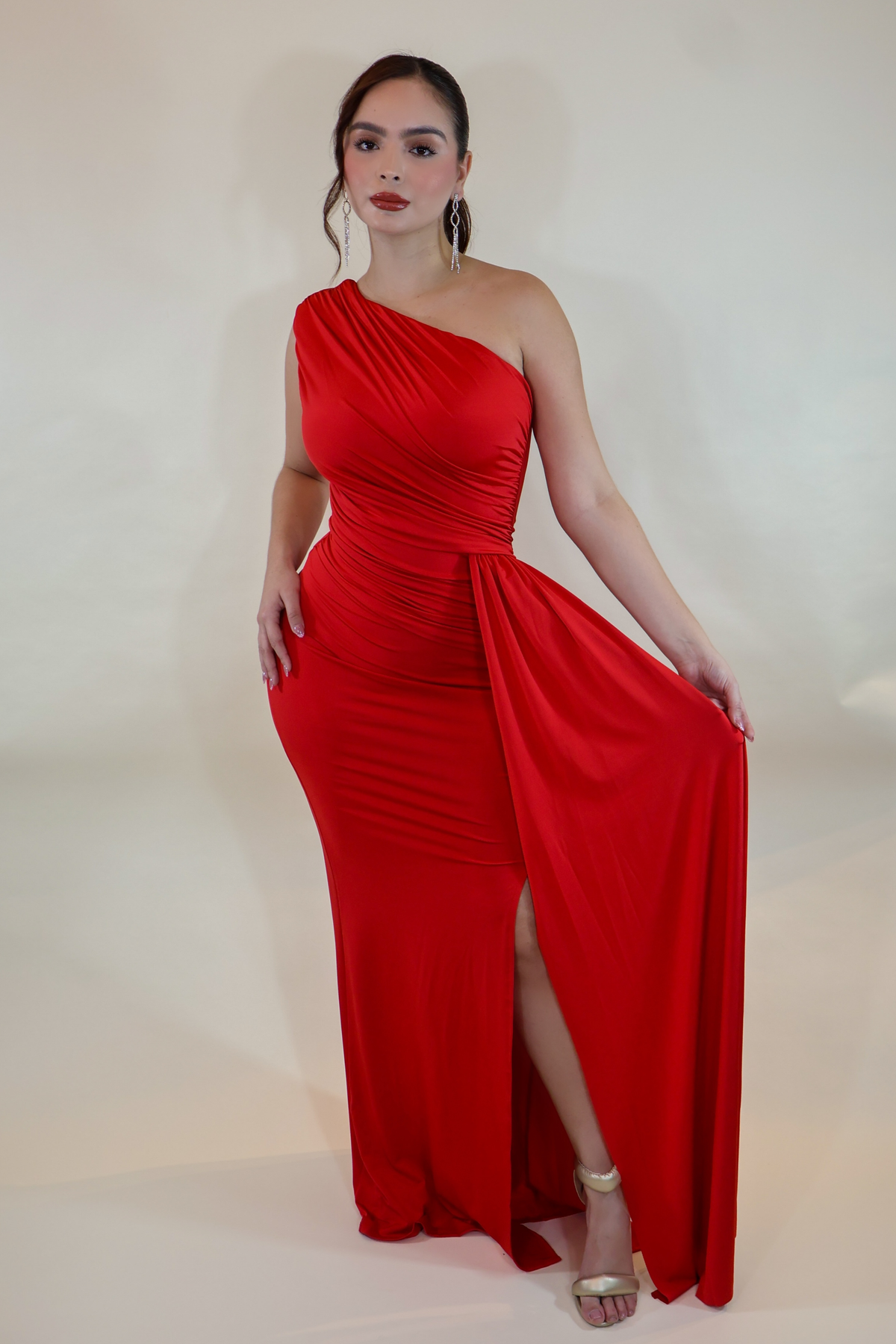 VESTIDO EVRA MAXI ROJO