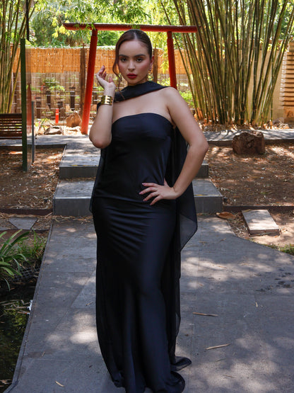 VESTIDO MAXI LORREINE BLACK