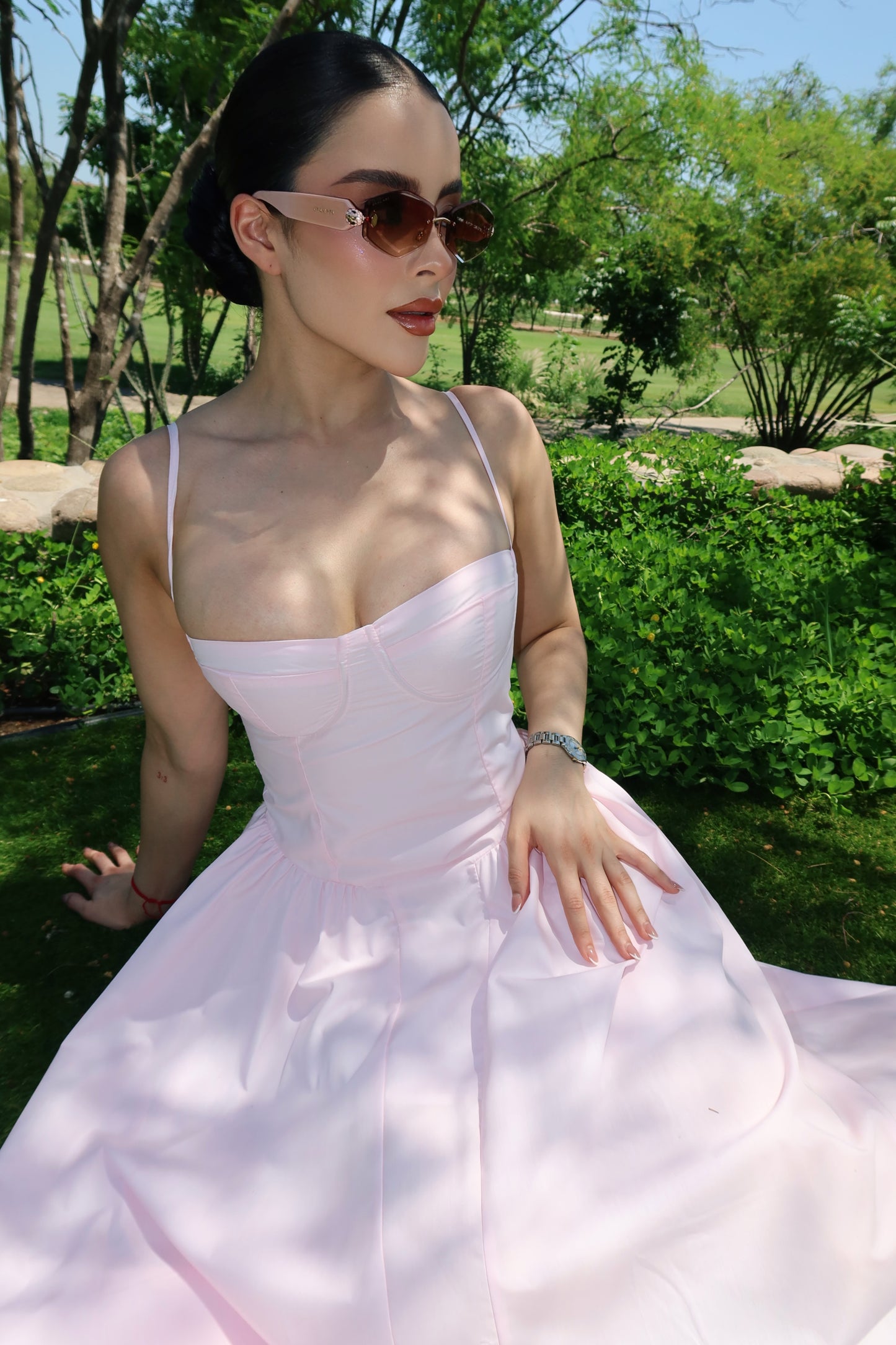 VESTIDO SCARLETT MIDI BABY PINK