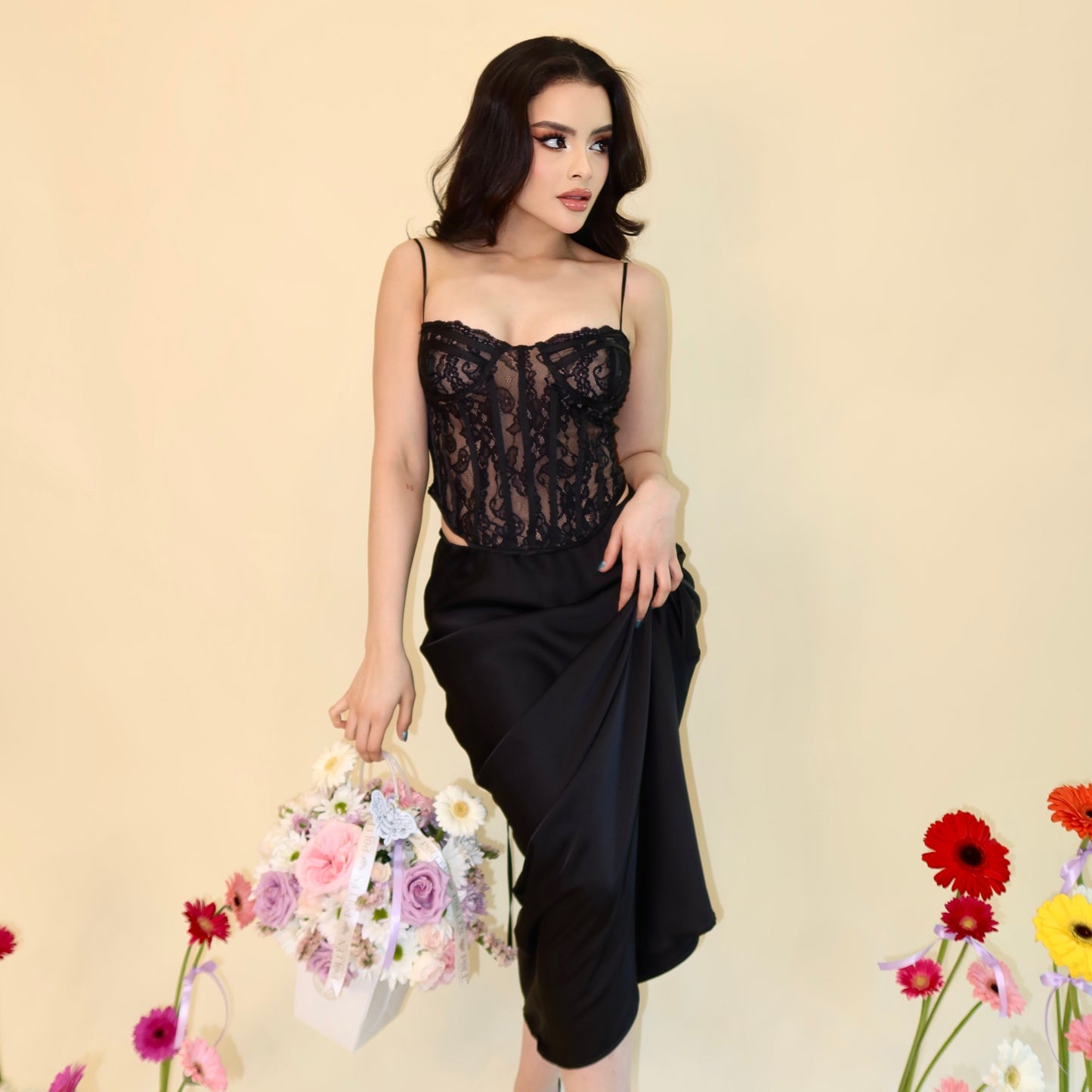TOP BUSTIER NEGRO VANESSA