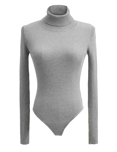 BODY LIA GRIS CON CUELLO