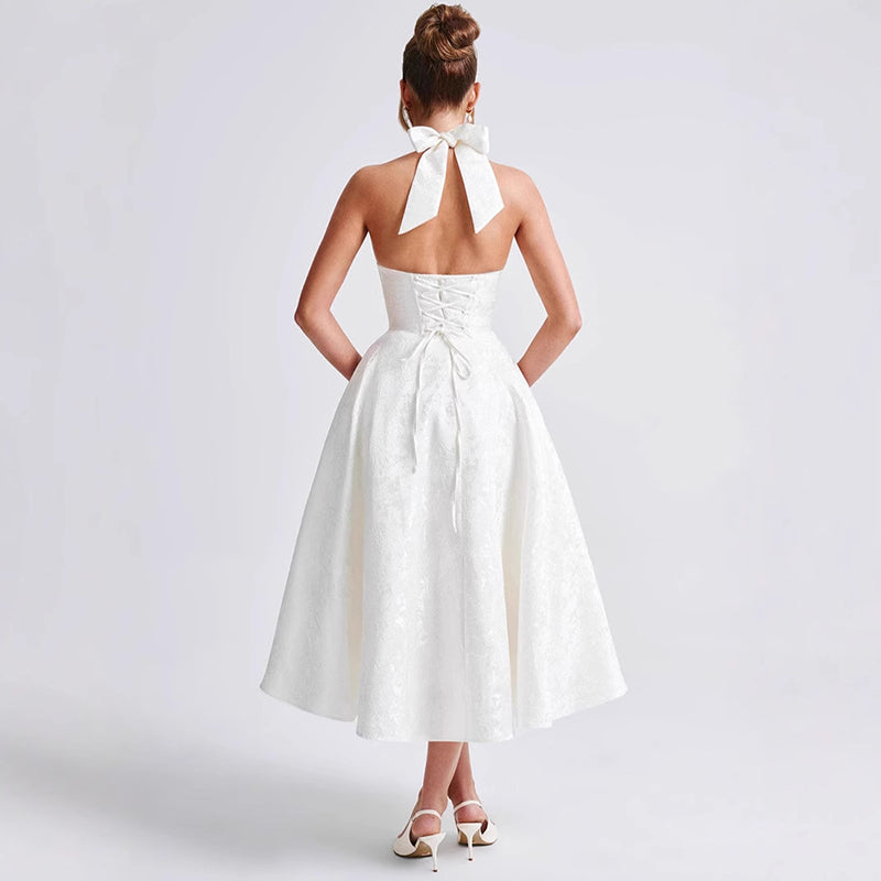 VESTIDO ROSALIND CORSET WHITE