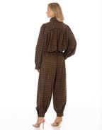 CONJUNTO SABRIK OLIVE PLAID