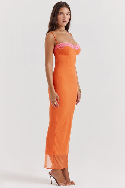 VESTIDO ARLETH NARANJA