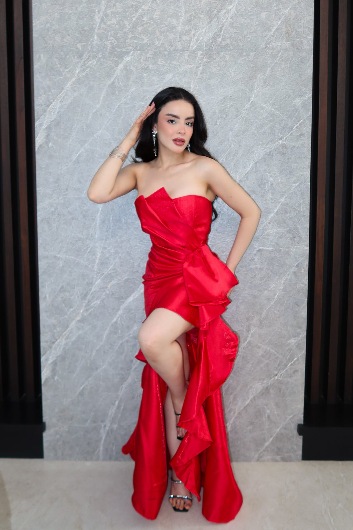 VESTIDO MAXI JADE ROJO
