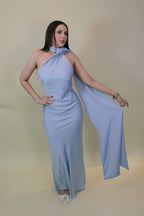 VESTIDO  MAXI AMIRA SKY BLUE