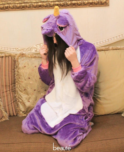 PIJAMA UNICORNIO LILA ADULTO