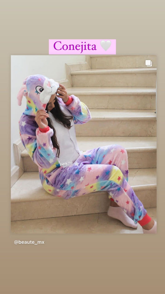 PIJAMA UNICORNIO ESTRELLAS ADULTO