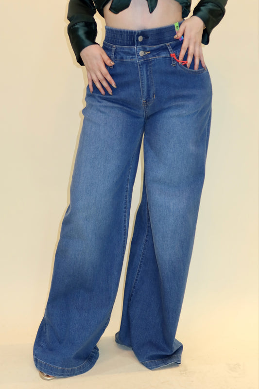 PANTALÓN VIBRANT CON ELÁSTICO